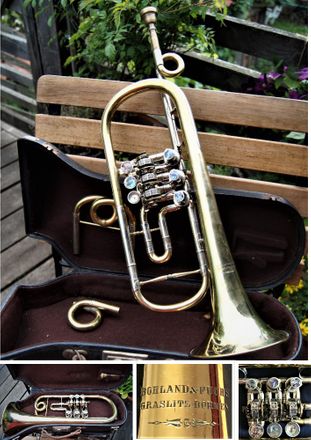 Trompete in C mit Umstimmbögen für Bb Stimmung Bohland & Fuchs Graslitz um 1900